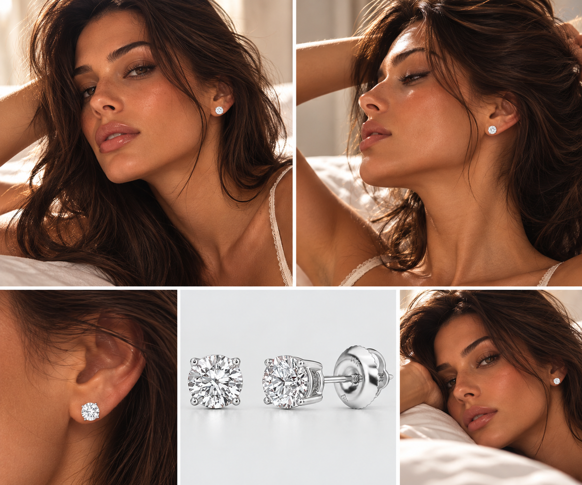 Love 1/2-Carat Diamond Stud Earrings