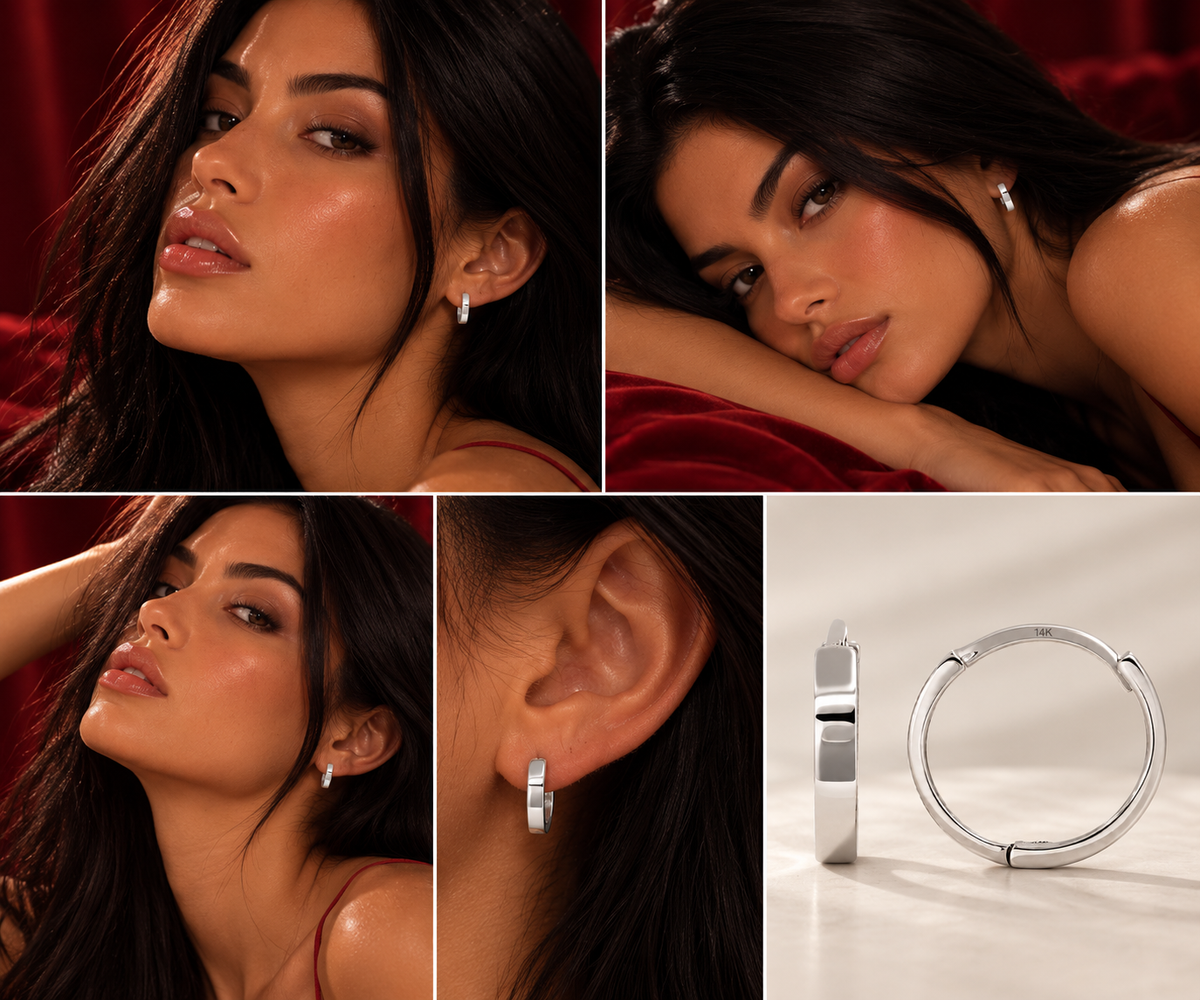 Love Hoop Earrings – 14mm