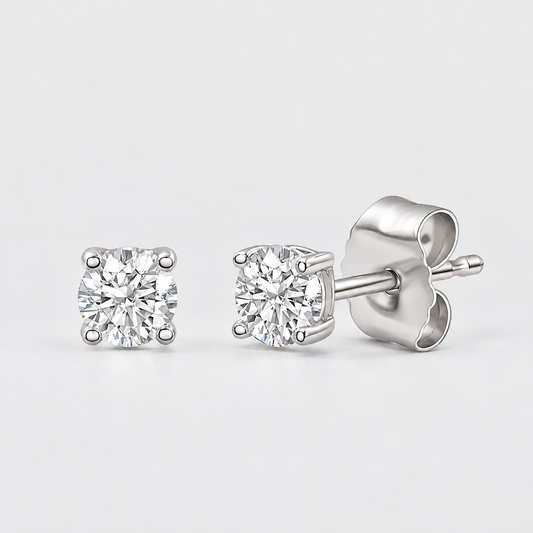 Love 1/4-Carat Diamond Stud Earrings