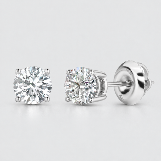 Love 1/2-Carat Diamond Stud Earrings
