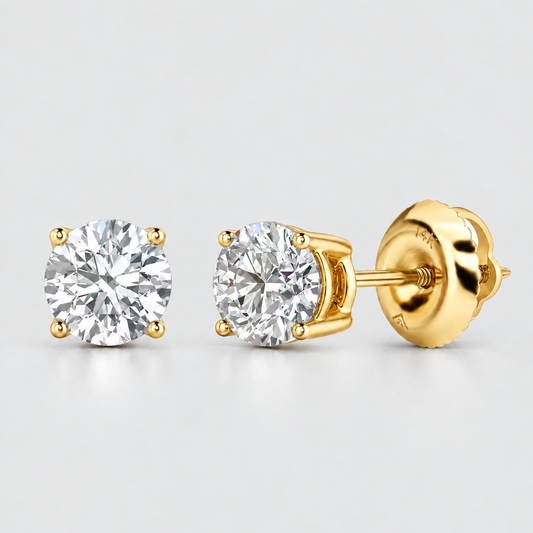 Love 1-Carat Diamond Stud Earrings