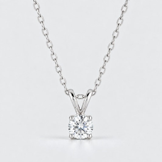 Love 1/4-Carat Solitaire Diamond Necklace