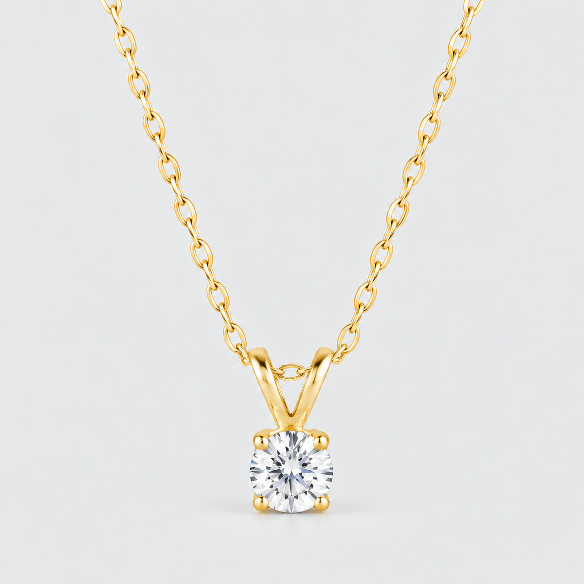 Love 1/4-Carat Solitaire Diamond Necklace