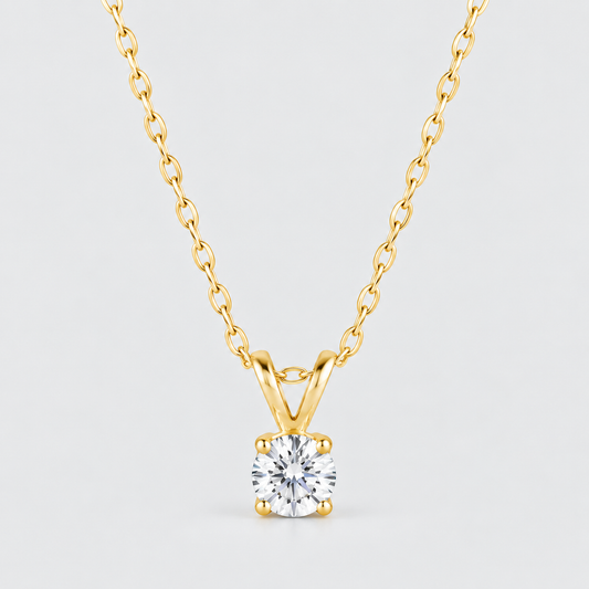 Love 1/4-Carat Solitaire Diamond Necklace