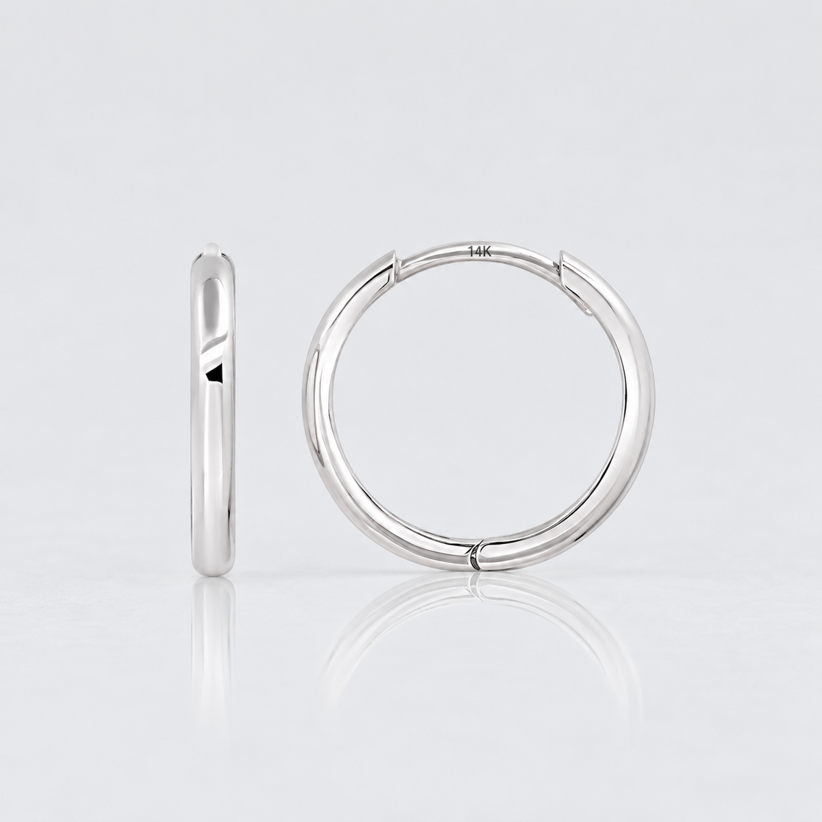 Love Dome Hoop Earrings – 10mm