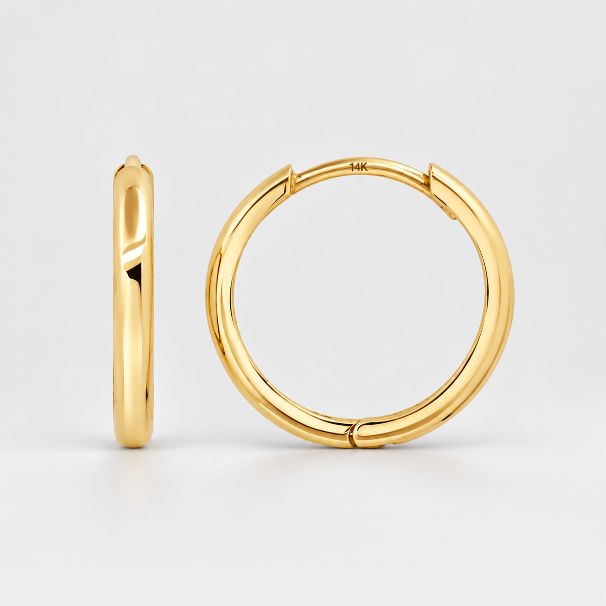 Love Dome Hoop Earrings – 10mm