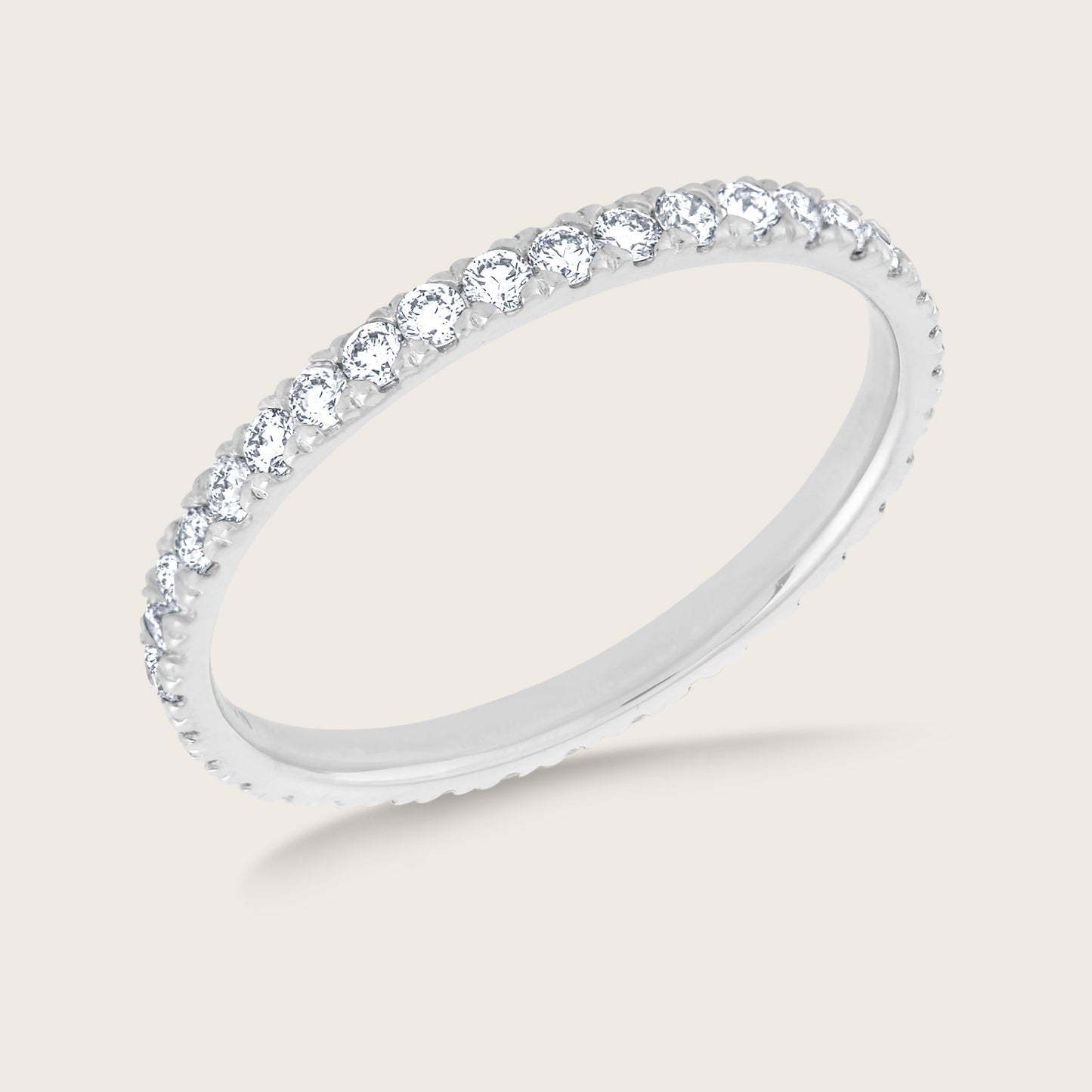 14k Gold Lab Grown Diamond Eternity Band Ring