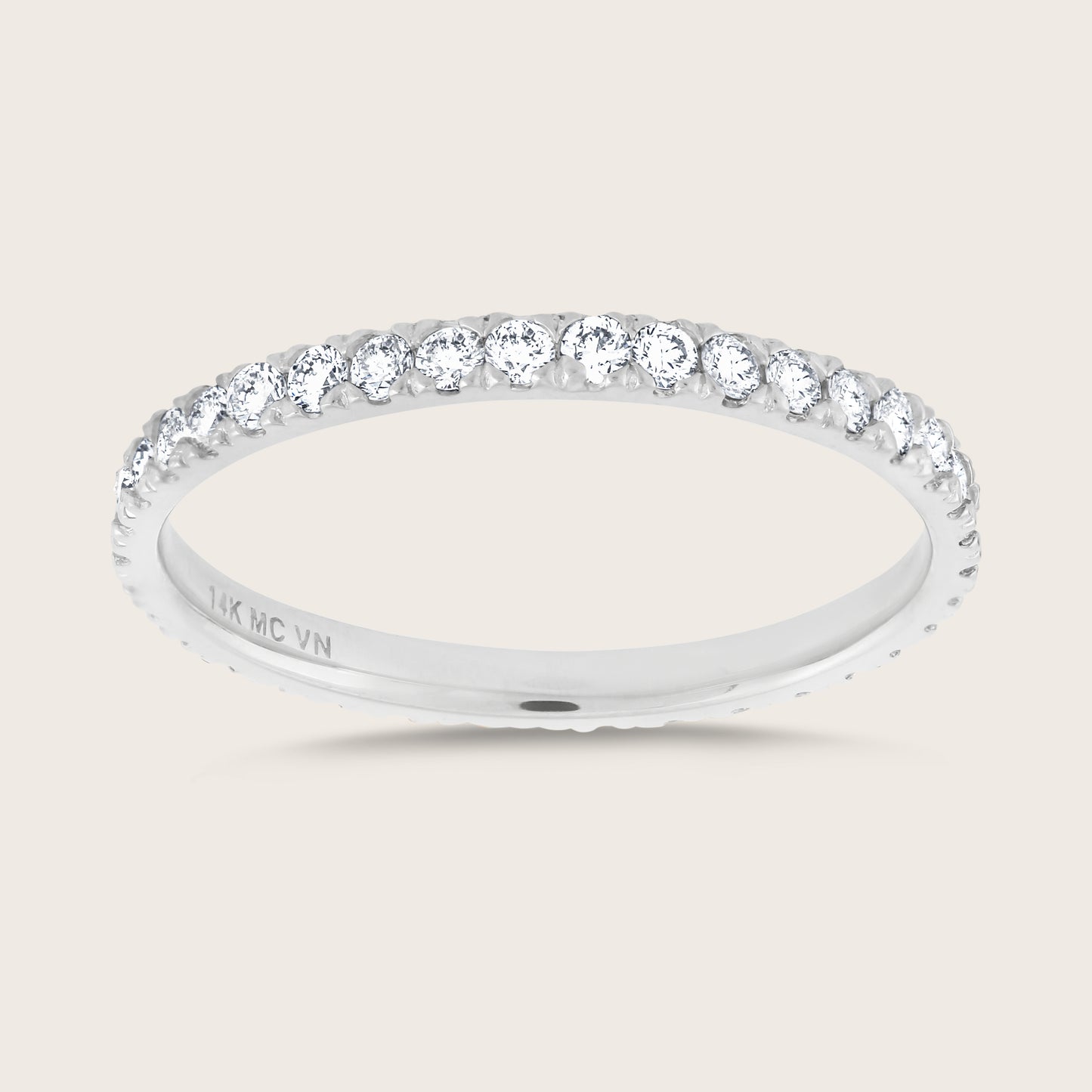 14k Gold Lab Grown Diamond Eternity Band Ring