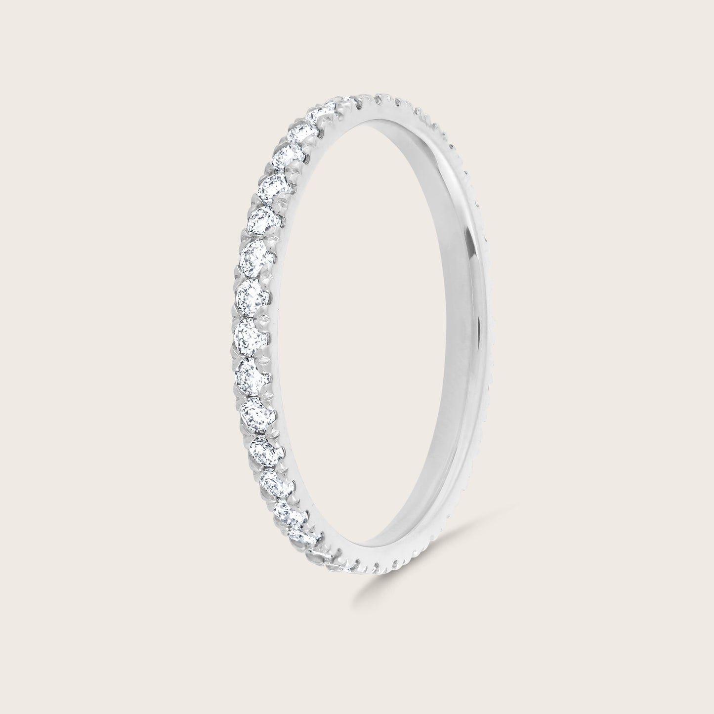 14k Gold Lab Grown Diamond Eternity Band Ring