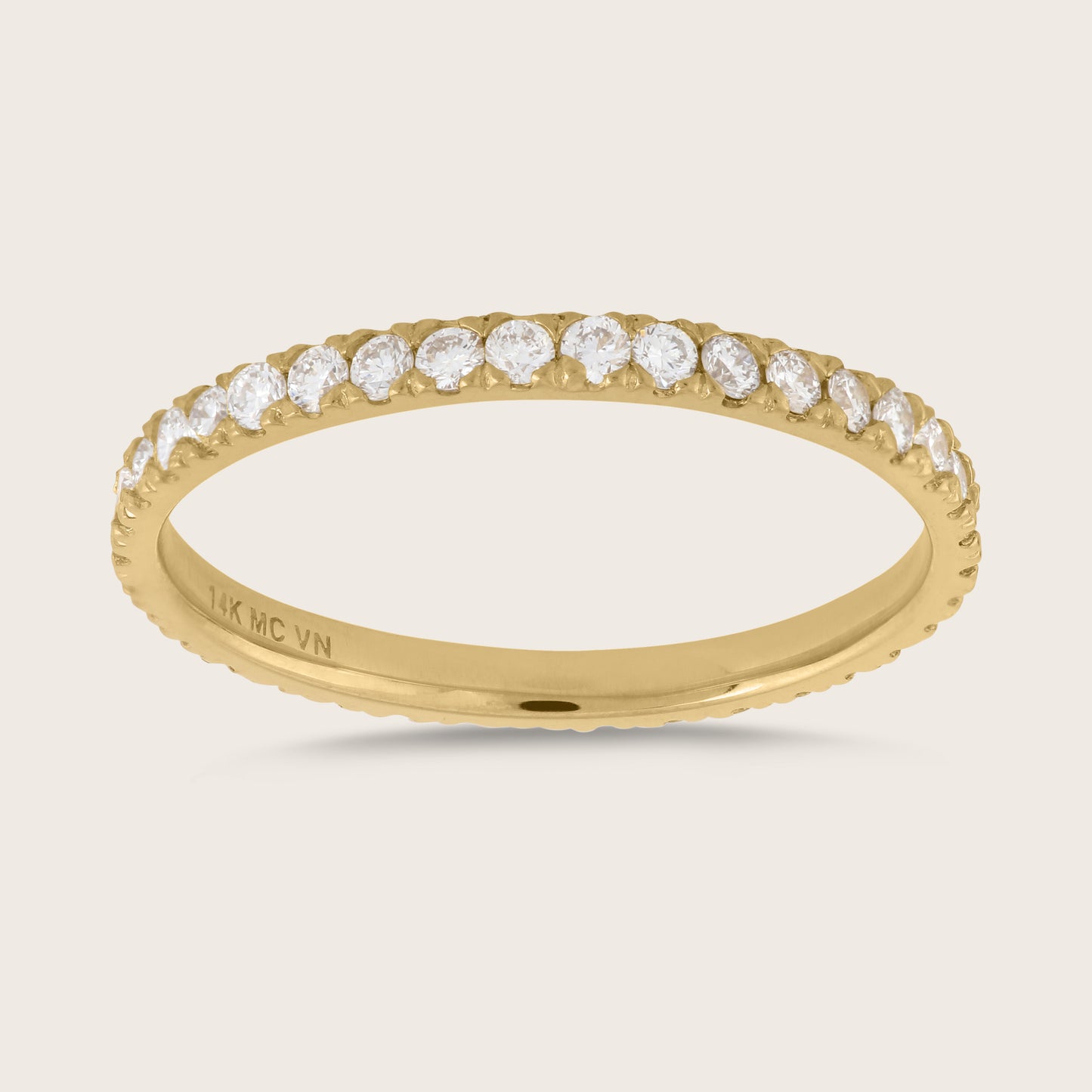 14k Gold Lab Grown Diamond Eternity Band Ring