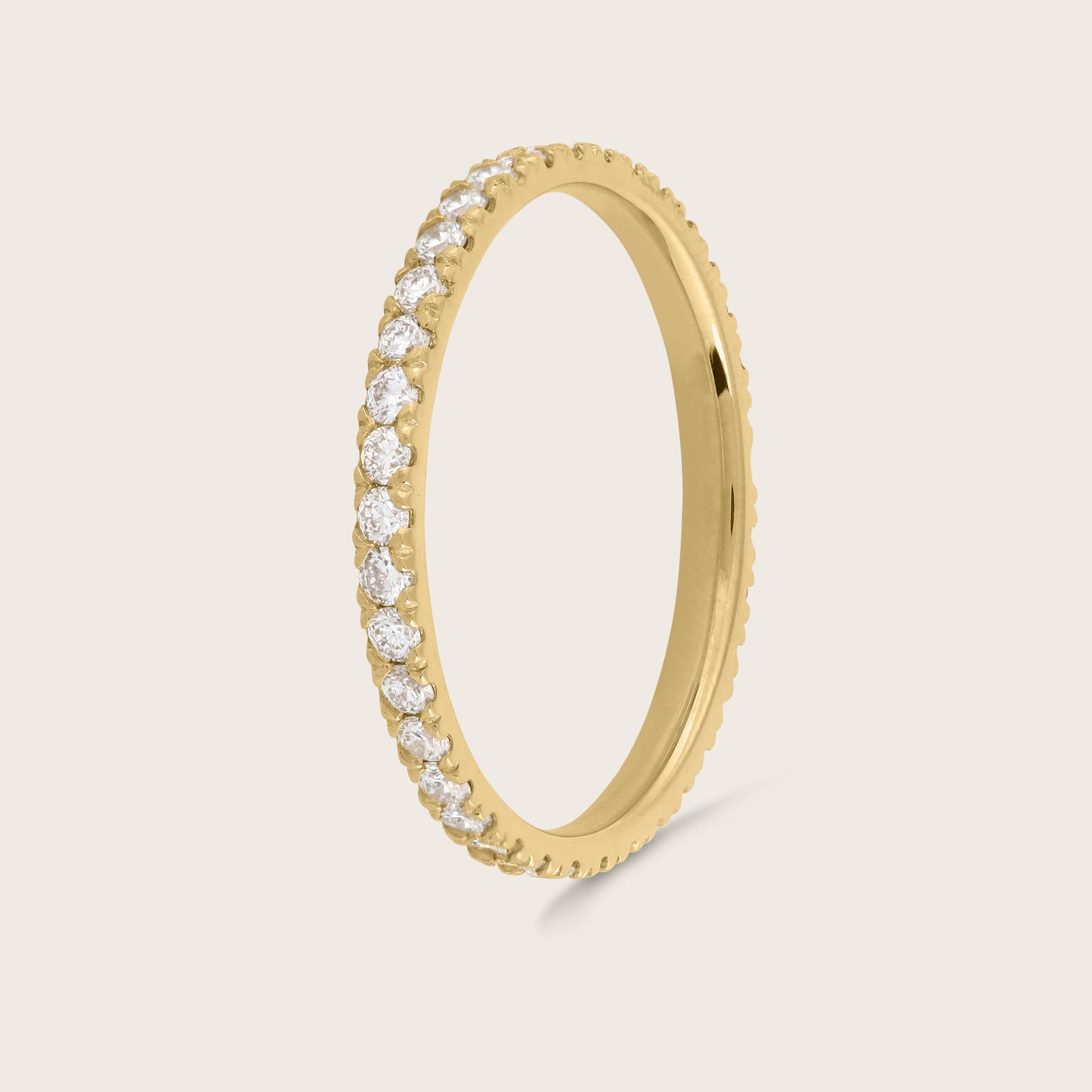 14k Gold Lab Grown Diamond Eternity Band Ring