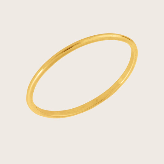 14k Gold Thin Wedding Band Ring