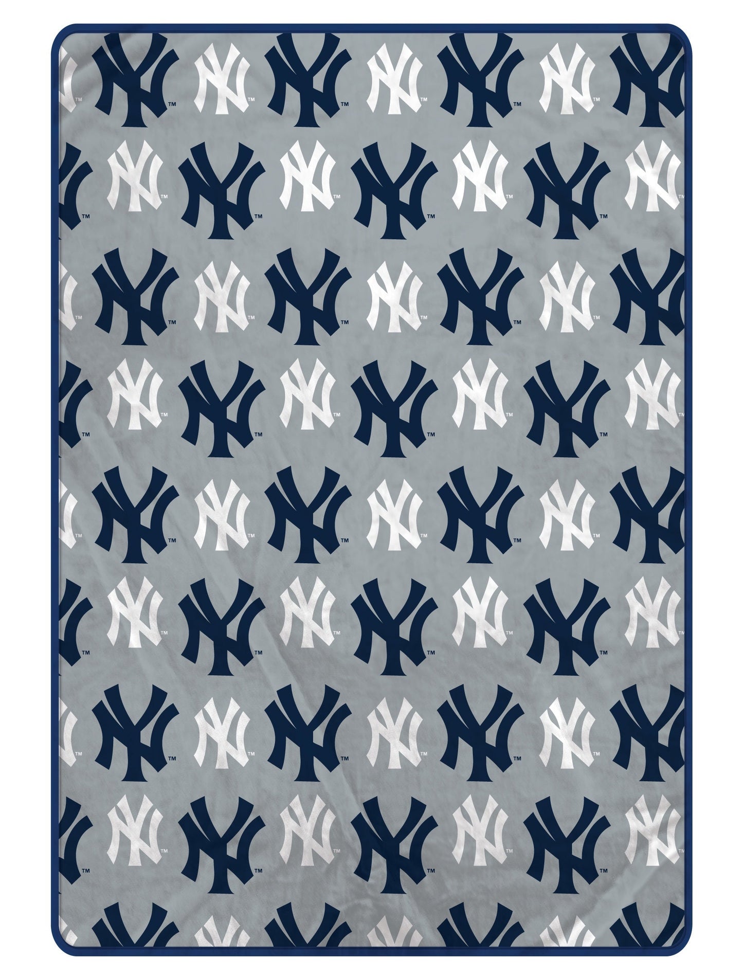 New York Yankees MLB Logo Roll 66" X 95" Oversized Twin XL Throw Blanket