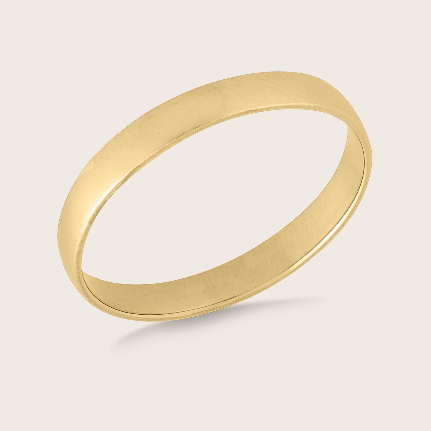 14k Yellow Gold Bold Stacker Band Ring